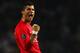 PORTO, PORTUGAL - APRIL 15: Cristiano Ronaldo of Manchester United celebrates following the UEFA Champions League Quarter Final second leg match between FC Porto and Manchester United at the Estadio do Dragao on April 15, 2009 in Porto, Portugal. (Photo