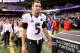 NEW ORLEANS, LA - FEBRUARY 03: Super Bowl MVP Joe Flacco #5 of the Baltimore Ravens and his wife Dana walk off of the field after the Ravens won 34-31 against the San Francisco 49ers during Super Bowl XLVII at the Mercedes-Benz Superdome on February 3, 2