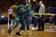 Jan 3, 2014; Boston, MA, USA; Boston Celtics point guard Rajon Rondo (9) before the start of the game against the New Orleans Pelicans at TD Garden. Mandatory Credit: David Butler II-USA TODAY Sports