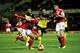 WATFORD, ENGLAND - JANUARY 14: Bobby Reid of Bristol City is challenged by Iriney of Watford during the Budweiser FA Cup third round replay match between Watford and Bristol City at Vicarage Road on January 14, 2014 in Watford, England. (Photo by Richar
