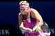 Jan 14, 2014; Melbourne, AUSTRALIA; Victoria Azarenka (BLR) during her match against Johanna Larsson (SWE) on day two of the 2014 Australian Open at Melbourne Park. Mandatory Credit: Matthias Hauer/GEPA via USA TODAY Sports