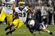 STATE COLLEGE, PA - OCTOBER 12: Jeremy Gallon #21 of the Michigan Wolverines rushes against the Penn State Nittany Lions during the game on October 12, 2013 at Beaver Stadium in State College, Pennsylvania. (Photo by Justin K. Aller/Getty Images)