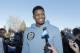 SACRAMENTO, CA - DECEMBER 9: New Sacramento King Rudy Gay arrives in Sacramento and meets with local media at Sleep Train Arena on December 9, 2013 in Sacramento, California. NOTE TO USER: User expressly acknowledges and agrees that, by downloading and o
