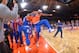 NEW YORK, NY - DECEMBER 16: Carmelo Anthony #7 of the New York Knicks is introduced before the game against the Washington Wizards on December 16, 2013 at Madison Square Garden in New York City, New York. NOTE TO USER: User expressly acknowledges and agre