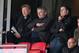 FLEETWOOD, ENGLAND - OCTOBER 12: Manchester United manager David Moyes watches from the crowd during the Sky Bet League Two match between Fleetwood Town and Chesterfield at Highbury Stadium on October 12, 2013 in Fleetwood, England, (Photo by Clive Brun