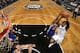 NEW YORK, NY - JANUARY 08: Joe Johnson #7 of the Brooklyn Nets shoots against Andre Iguodala #9 of the Golden State Warriors during a game at the Barclays Center on January 8, 2014 in the Brooklyn borough of New York City. NOTE TO USER: User expressly ac