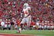 MADISON, WI - NOVEMBER 17: Carlos Hyde #34 of the Ohio State Buckeyes runs this ball in for a touchdown during the first half against the Wisconsin Badgers at Camp Randall Stadium on November 17, 2012 in Madison, Wisconsin. (Photo by Mike McGinnis/Getty I