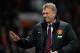 MANCHESTER, ENGLAND - JANUARY 11: Manchester United Manager David Moyes acknowledges the fans prior to the Barclays Premier League match between Manchester United and Swansea City at Old Trafford on January 11, 2014 in Manchester, England. (Photo by Sha