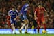 LIVERPOOL, ENGLAND - JANUARY 01: Luis Suarez of Liverpool in action during the Barclays Premier League match between Liverpool and Hull City at Anfield on January 1, 2014 in Liverpool, England. (Photo by Clive Brunskill/Getty Images)
