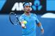 MELBOURNE, AUSTRALIA - JANUARY 15: Fabio Fognini of Italy plays a forehand in his second round match against Jarkko Nieminen of Finland during day three of the 2014 Australian Open at Melbourne Park on January 15, 2014 in Melbourne, Australia. (Photo by