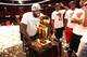MIAMI, FL - JUNE 24: LeBron James #6 of the Miami Heat celebrates during the NBA championship parade through downtown on June 24, 2013 in Miami, Florida. NOTE TO USER: User expressly acknowledges and agrees that, by downloading and or using this photograp