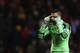 SUNDERLAND, ENGLAND - JANUARY 01: Vito Mannone of Sunderland reacts during the Barclays Premier League match between Sunderland and Aston Villa at Stadium of Light on January 1, 2014 in Sunderland, England. (Photo by Jan Kruger/Getty Images)