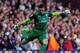LONDON, ENGLAND - OCTOBER 06: Vito Mannone of Arsenal takes a goal kick during the Barclays Premier League match between West Ham United and Arsenal at the Boleyn Ground on October 6, 2012 in London, England. (Photo by Shaun Botterill/Getty Images)