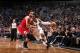 NEW YORK, NY - MAY 4: MarShon Brooks #9 of the Brooklyn Nets drives against Marco Belinelli #8 of the Chicago Bulls during the Game Seven of the Eastern Conference Quarterfinals during the 2013 NBA Playoffs at the Barclays Center on May 4, 2013 in the Bro