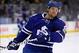 Jan 15, 2014; Toronto, Ontario, CAN; Toronto Maple Leafs forward Phil Kessel (81) during warm up prior to a game against the Buffalo Sabres at the Air Canada Centre. Mandatory Credit: John E. Sokolowski-USA TODAY Sports
