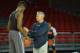 BILBAO, SPAIN - OCTOBER 4: Nerlens Noel #4 and Head coach, Brett Brown of the Philadelphia 76ers practices at the Bilbao Exhibition Center NBA Global Games on October 4, 2013 in Bilbao, Spain. NOTE TO USER: User expressly acknowledges and agrees that, b