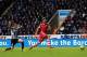 NEWCASTLE UPON TYNE, ENGLAND - DECEMBER 14: Jay Rodriguez of Southampton scores his goal under pressure from Mathieu Debuchy of Newcastle United during the Barclays Premier League match between Newcastle United and Southampton at St James' Park on Decem