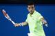 MELBOURNE, AUSTRALIA - JANUARY 16: Roberto Bautista Agut of Spain plays a forehand in his second round match against Juan Martin Del Potro of Argentina during day four of the 2014 Australian Open at Melbourne Park on January 16, 2014 in Melbourne, Austra