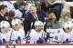 Jan 9, 2014; Raleigh, NC, USA; Toronto Maple Leafs coach Randy Carlyle reacts against the Carolina Hurricanes at PNC Arena. The Carolina Hurricanes defeated the Toronto Maple Leafs 6-1. Mandatory Credit: James Guillory-USA TODAY Sports