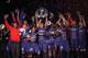 PARIS, FRANCE - MAY 18: Thiago Silva lifts the Ligue 1 trophy after the Ligue 1 match between Paris Saint-Germain FC and Stade Brestois 29 at Parc des Princes on May 18, 2013 in Paris, France. (Photo by Michael Regan/Getty Images)