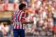 MADRID, SPAIN - SEPTEMBER 14: Tiago Mendes of Atletico de Madrid celebrates after scoring their third goal during the La Liga match between Club Atletico de Madrid and UD Almeria at Vicente Calderon Stadium on September 14, 2013 in Madrid, Spain. (Photo