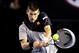Jan 13, 2014; Melbourne, AUSTRALIA; Novak Djokovic (SRB) during his match against Lukas Lacko (SRB) on day one of the 2014 Australian Open at Melbourne Park. Mandatory Credit: Matthias Hauer/GEPA via USA TODAY Sports