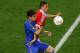 AMSTERDAM, NETHERLANDS - MAY 15: Nemanja Matic of Benfica and Oscar of Chelsea compete for the ball during the UEFA Europa League Final between SL Benfica and Chelsea FC at Amsterdam Arena on May 15, 2013 in Amsterdam, Netherlands. (Photo by Christof Ko