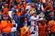 DENVER, CO - JANUARY 12: Denver Broncos fans react during the AFC Divisional Playoff Game against the San Diego Chargers at Sports Authority Field at Mile High on January 12, 2014 in Denver, Colorado. (Photo by Justin Edmonds/Getty Images)