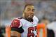 Aug 24, 2013; Nashville, TN, USA; Atlanta Falcons guard Justin Blalock (63) on the sideline during the second half against the Tennessee Titans at LP Field. Tennessee won 27-16. Mandatory Credit: Jim Brown-USA TODAY Sports
