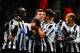 LONDON, ENGLAND - JANUARY 18: Yohan Cabaye (3rd left) of Newcastle United is congratulated by team mates after scoring his sides third goal during the Barclays Premier League match between West Ham United and Newcastle United at the Boleyn Ground on Janu