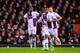 LIVERPOOL, ENGLAND - JANUARY 18: Christian Benteke of Aston Villa celebrates scoring his team's second goal during the Barclays Premier League match between Liverpool and Aston Villa at Anfield on January 18, 2014 in Liverpool, England. (Photo by Michael