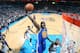 OKLAHOMA CITY, OK - JANUARY 17: Jordan Crawford #55 of the Golden State Warriors dunks during an NBA game on January 17, 2014 at the Chesapeake Energy Arena in Oklahoma City, Oklahoma. NOTE TO USER: User expressly acknowledges and agrees that, by download