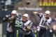 SEATTLE, WA - OCTOBER 14: Tom Brady #12 of the New England Patriots passes the ball during game against the Seattle Seahawks at CenturyLink Field on October 14, 2012 in Seattle, Washington. The Seahawks beat the Patriots 24-23. (Photo by Stephen Brashea