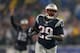 FOXBORO, MA - DECEMBER 29: LeGarrette Blount #29 of the New England Patriots scores a touchdown as Tom Brady #12 of the New England Patriots reacts during a game with the Buffalo Bills at Gillette Stadium on December 29, 2013 in Foxboro, Massachusetts. (P