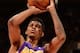TORONTO, CANADA - January 19: Nick Young #0 of the Los Angeles Lakers shoots the ball against the Toronto Raptors during the game on January 19, 2014 at the Air Canada Centre in Toronto, Ontario, Canada. NOTE TO USER: User expressly acknowledges and agre