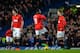 LONDON, ENGLAND - JANUARY 19: (L-R) Michael Carrick, Danny Welbeck and Adnan Januzaj of Manchester United wait for the Chelsea players to return to the field for the second half during the Barclays Premier League match between Chelsea and Manchester Unit
