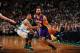 BOSTON, MA - JANUARY 17: Kendall Marshall #12 of the Los Angeles Lakers dribbles to the basket against the Boston Celtics on January 17, 2014 at the TD Garden in Boston, Massachusetts. NOTE TO USER: User expressly acknowledges and agrees that, by downloa