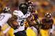 TEMPE, AZ - OCTOBER 12: Wide receiver Paul Richardson #6 of the Colorado Buffaloes runs with the football after a reception during the college football game against the Arizona State Sun Devils at Sun Devil Stadium on October 12, 2013 in Tempe, Arizona.