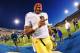 COLORADO SPRINGS, CO - OCTOBER 26: Stephon Tuitt #7 of the Notre Dame Fighting Irish celebrates after the game against the Air Force Falcons at Falcon Stadium on October 26, 2013 in Colorado Springs, Colorado. (Photo by Scott Cunningham/Getty Images)