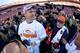 DENVER, CO - JANUARY 19: Peyton Manning #18 of the Denver Broncos celebrates after they defeated the New England Patriots 26 to 16 during the AFC Championship game at Sports Authority Field at Mile High on January 19, 2014 in Denver, Colorado. (Photo by