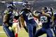 SEATTLE, WA - JANUARY 19: Cornerback Richard Sherman #25 of the Seattle Seahawks celebrates after he tips the ball leading to an intereption by outside linebacker Malcolm Smith #53 to clinch the victory for the Seahawks against the San Francisco 49ers du