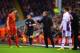 LIVERPOOL, ENGLAND - JANUARY 18: Brendan Rodgers, manager of Liverpool talks to Steven Gerrard during the Barclays Premier League match between Liverpool and Aston Villa at Anfield on January 18, 2014 in Liverpool, England. (Photo by Michael Regan/Getty