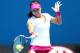 MELBOURNE, AUSTRALIA - JANUARY 19: Na Li of China plays a forehand in her fourth round match against Ekaterina Makarova of Russia during day seven of the 2014 Australian Open at Melbourne Park on January 19, 2014 in Melbourne, Australia. (Photo by Ryan