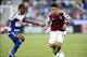 June 1, 2013; Commerce City, CO, USA; Colorado Rapids defender Chris Klute (15) and FC Dallas defender/midfielder Jackson Goncalves (6) battle for control of the soccer ball in the first half at Dick's Sporting Goods Park. Mandatory Credit: USA TODAY Spor