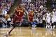 Jan 12, 2014; Sacramento, CA, USA; Cleveland Cavaliers forward Luol Deng (9) drives down the court against the Sacramento Kings during the first quarter at Sleep Train Arena. Mandatory Credit: Kelley L Cox-USA TODAY Sports