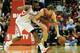 HOUSTON, TX - DECEMBER 18: James Harden #13 of the Houston Rockets battles for the ball with Mike Dunleavy #34 of the Chicago Bulls during the game at Toyota Center on December 18, 2013 in Houston, Texas. NOTE TO USER: User expressly acknowledges and agr
