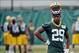 Jun 11, 2013; Green Bay, WI, USA; Green Bay Packers cornerback Casey Hayward works out during organized team activities at Clarke Hinkle Field in Green Bay. Mandatory Credit: Benny Sieu-USA TODAY Sports