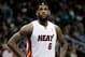 Jan 20, 2014; Atlanta, GA, USA; Miami Heat small forward LeBron James (6) in action against the Atlanta Hawks in the fourth quarter at Philips Arena. The Hawks defeated the Heat 121-114. Mandatory Credit: Brett Davis-USA TODAY Sports