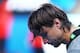 MELBOURNE, AUSTRALIA - JANUARY 21: David Ferrer of Spain reacts in his quarterfinal match against Tomas Berdych of the Czech Republic during day nine of the 2014 Australian Open at Melbourne Park on January 21, 2014 in Melbourne, Australia. (Photo by Re