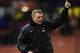 STOKE ON TRENT, ENGLAND - DECEMBER 18: Manchester United manager David Moyes celebrates at the end of the Capital One Cup Quarter Final match between Stoke City and Manchester United at the Britannia Stadium on December 18, 2013 in Stoke on Trent, Englan